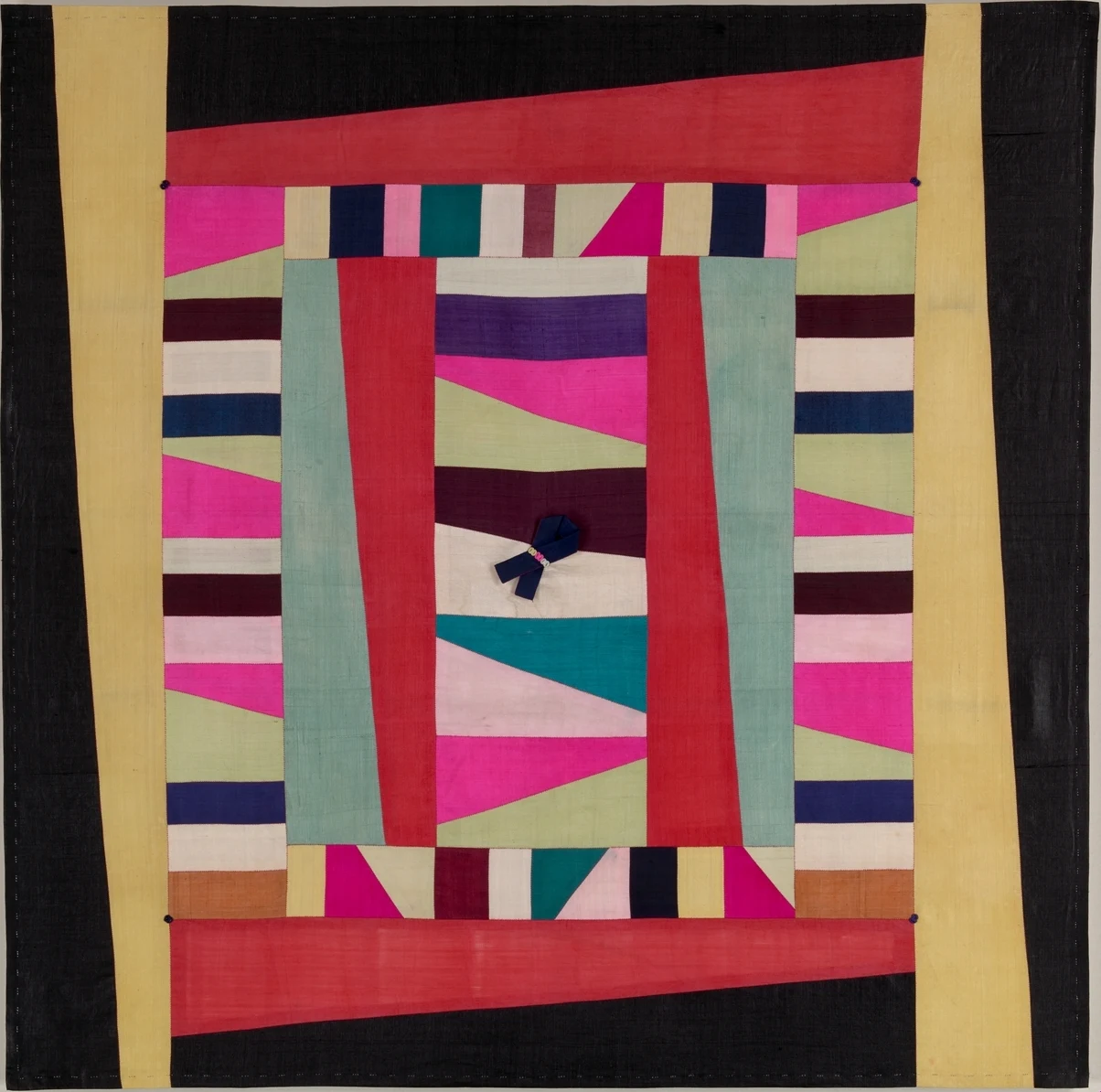 Silk patchwork cloth, approximately 1950–80. The Metropolitan Museum of Art, 2007.149.
