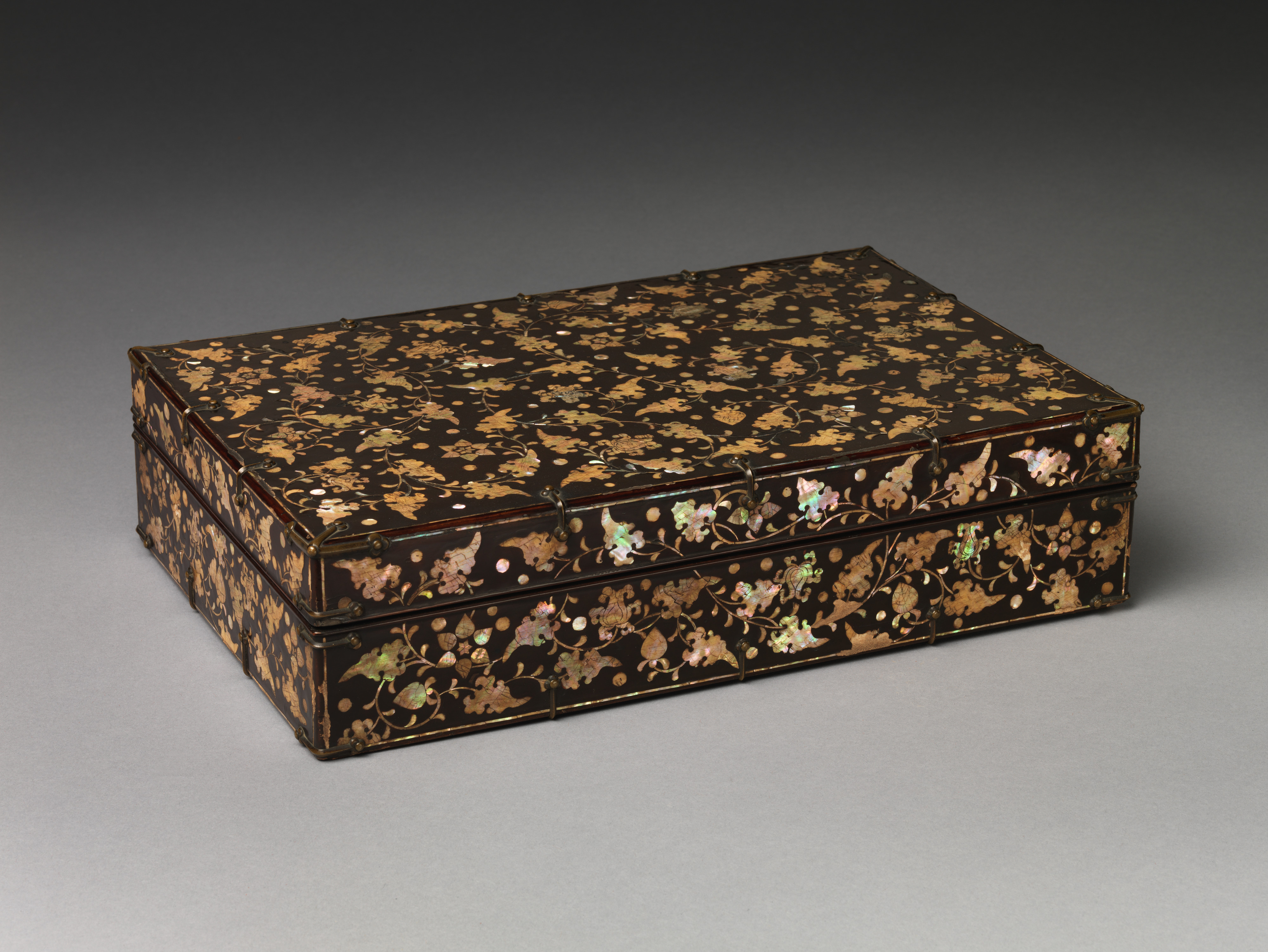 Stationery box with peony scrolls. Joseon, fifteenth–sixteenth century. Metropolitan Museum of Art.