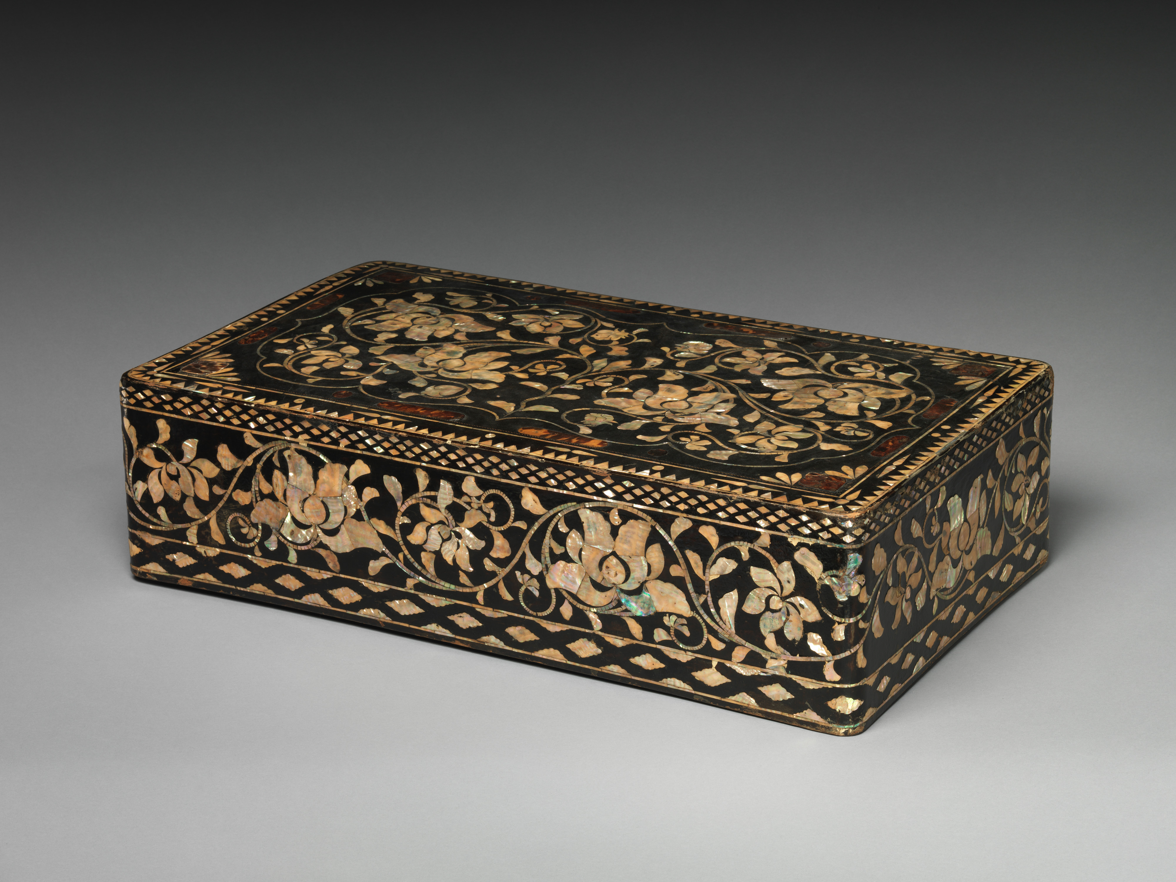 Clothing box with peony scrolls. Joseon, seventeenth century. Metropolitan Museum of Art.