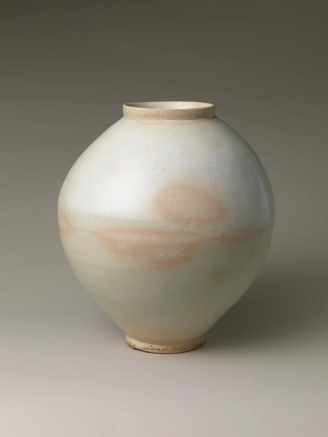 Moon jar, Joseon, second half of the eighteenth century. Collection of The Metropolitan Museum of Art.