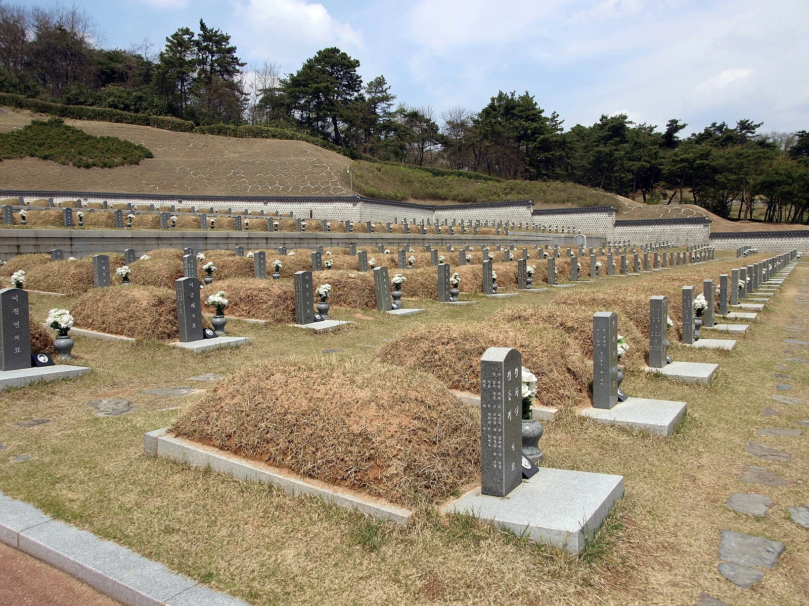 Graves at the National May 18 Democratic Cemetery in Gwangju, April 23, 2011