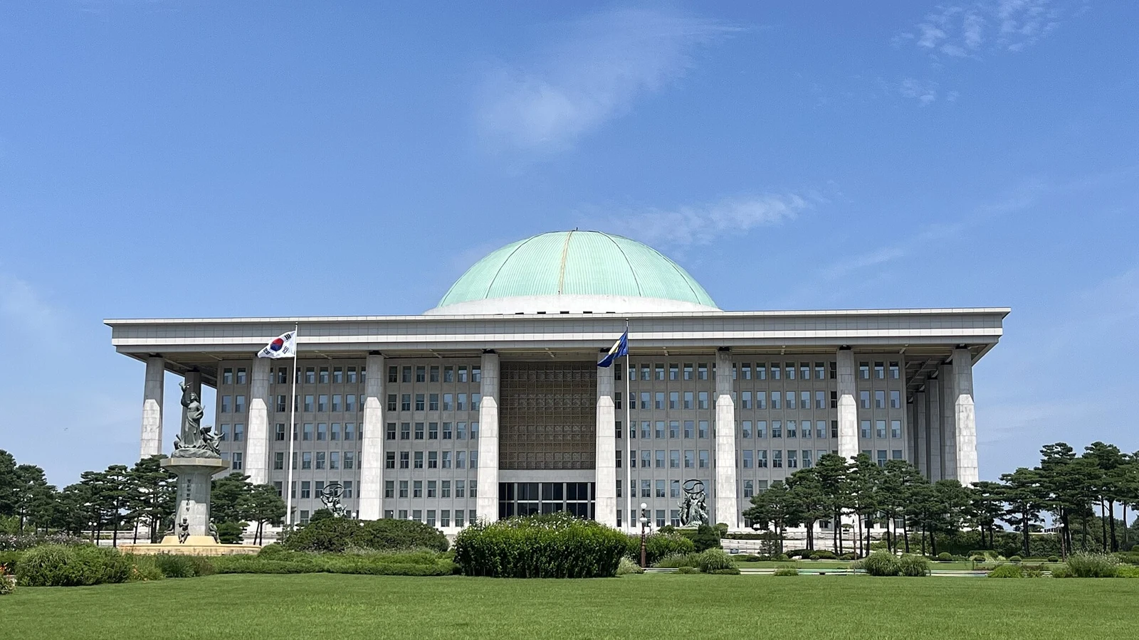 Exterior of the National Assembly in Yeouido, Seoul, July 22, 2023