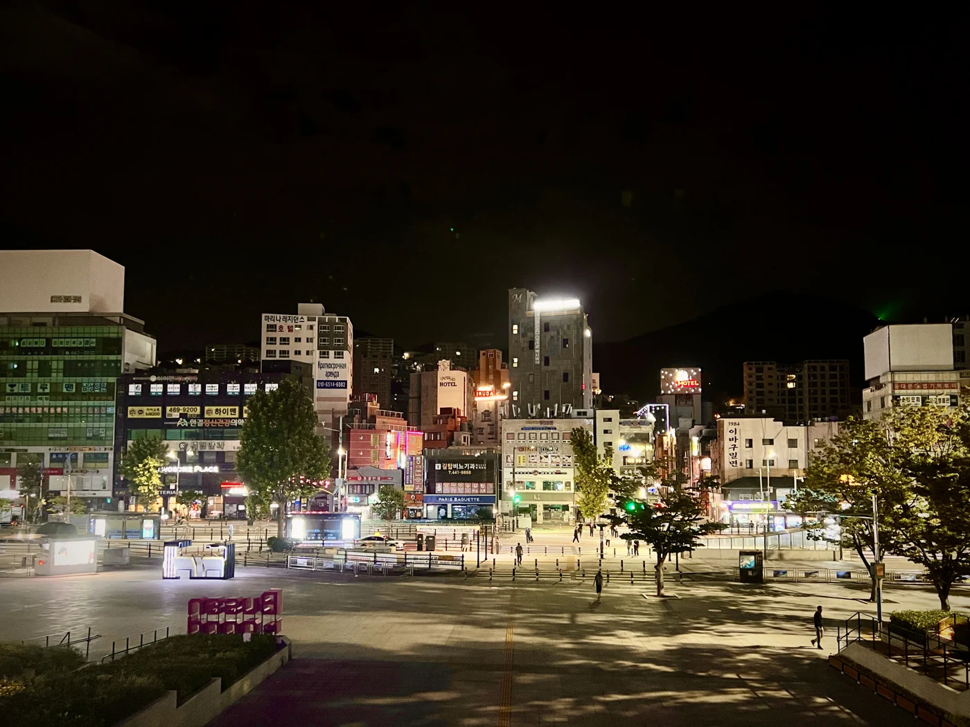 Busan’s city skyline at night, 2024